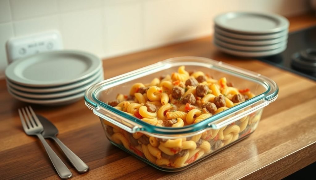storing leftovers Italian Sausage Casserole