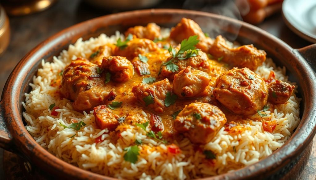 traditional chicken biryani