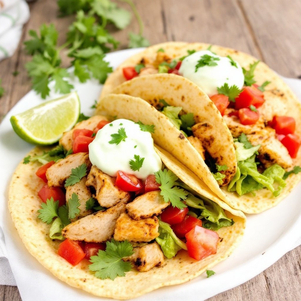 Zesty Cilantro Lime Chicken Tacos