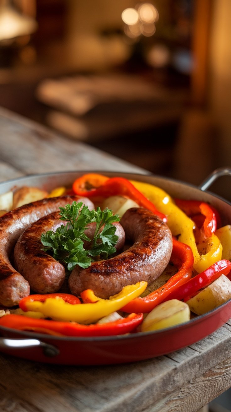 Savory One-Pan Italian Sausage and Peppers with Potatoes