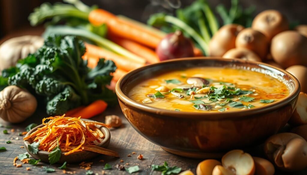 Flavorful vegan soup dishes