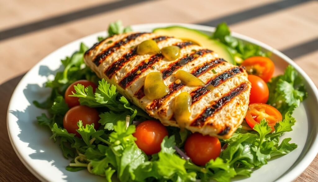 Grilled Chicken Salad with Avocado