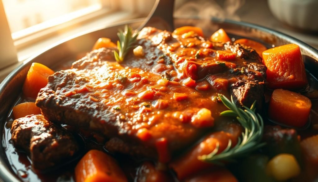 Italian-style pot roast with herbs