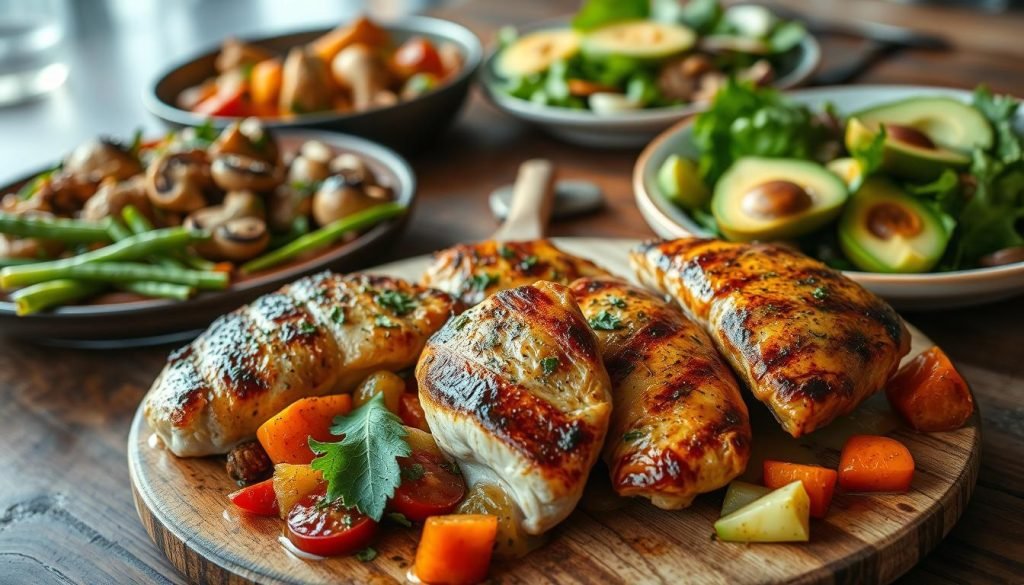 Low-carb chicken meals
