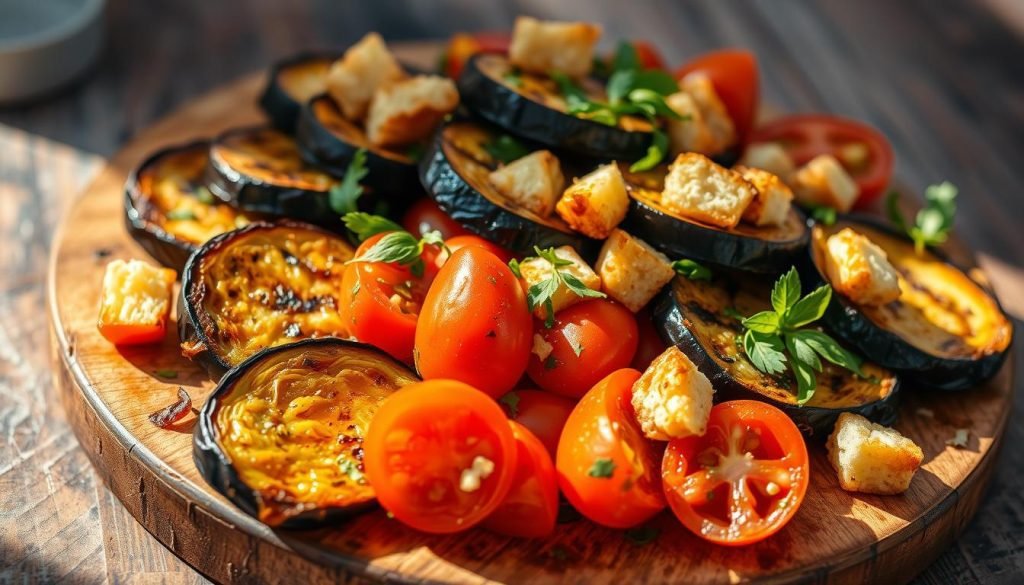 Roasted Eggplant and Tomato Salad