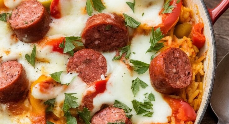Hearty Italian Sausage and Rice Skillet Meal