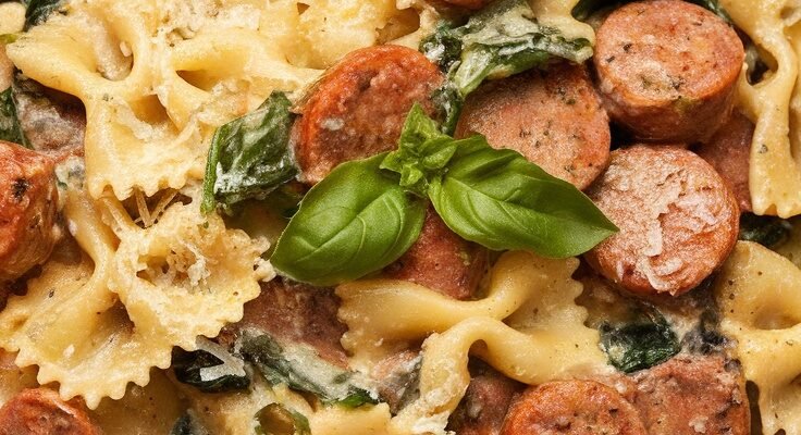 Creamy Italian Sausage and Bow Tie Pasta Recipe