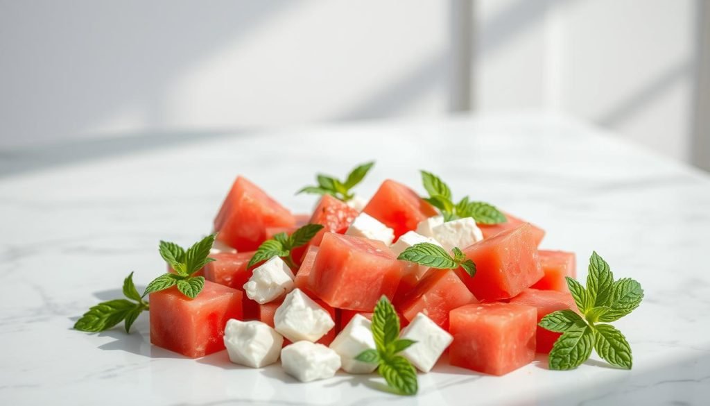 Watermelon Feta Salad with Mint
