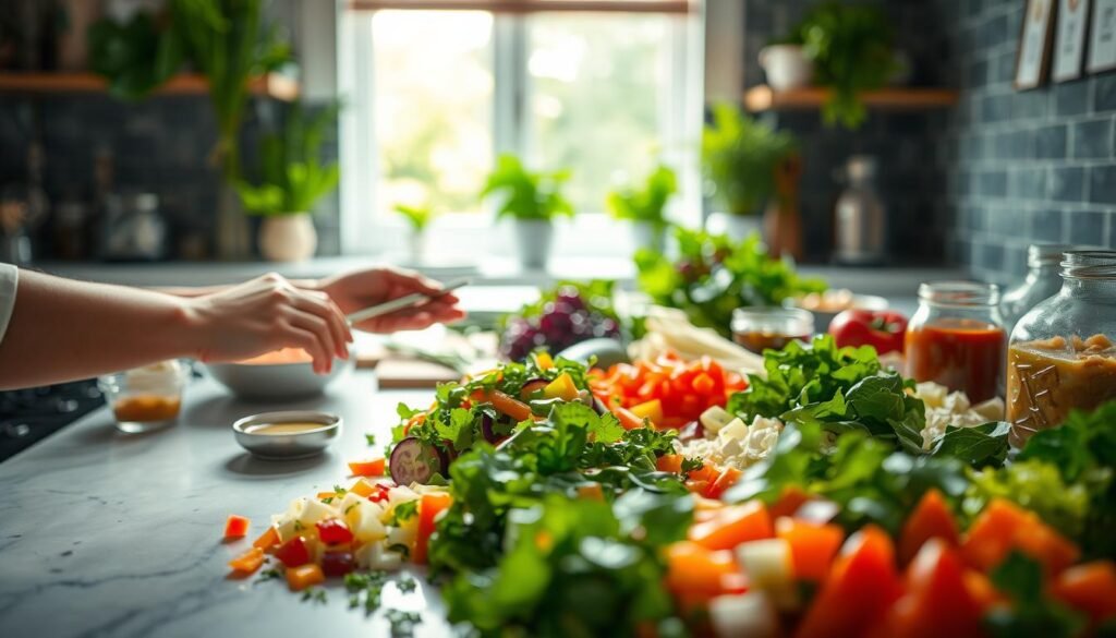 creating dinner salads