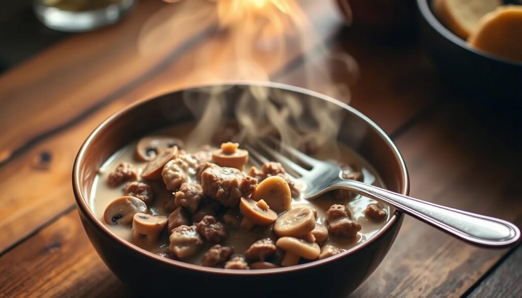 fast beef stroganoff recipe