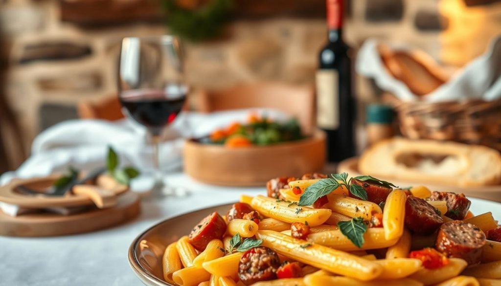 gluten-free Italian Sausage Pasta