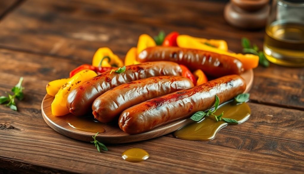 how to serve Italian sausage and peppers