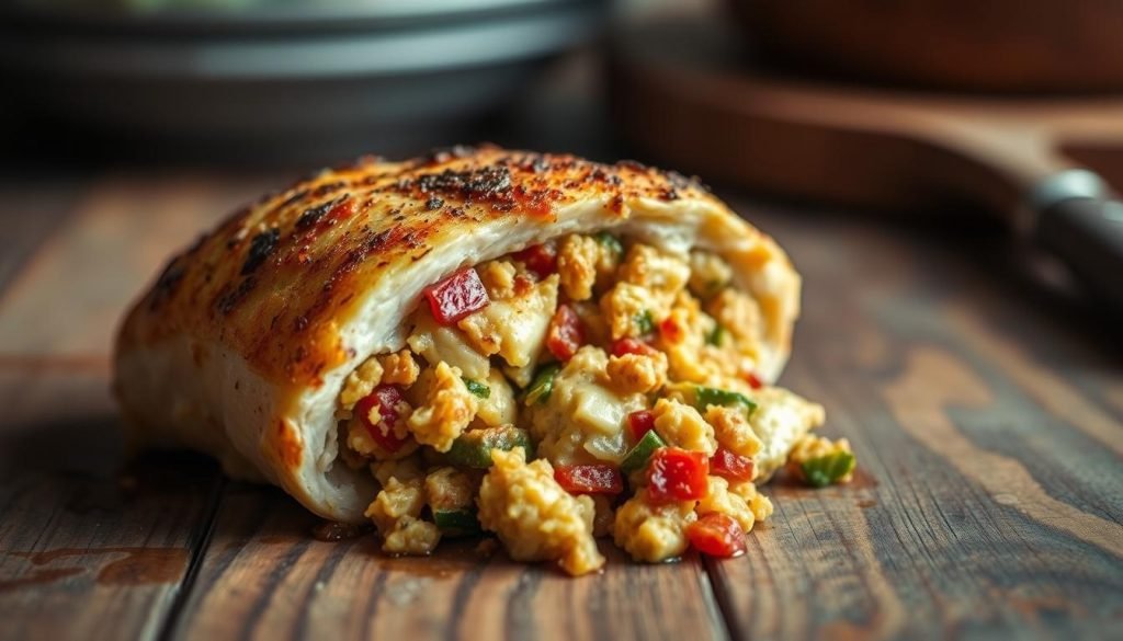 low-carb stuffed chicken breast