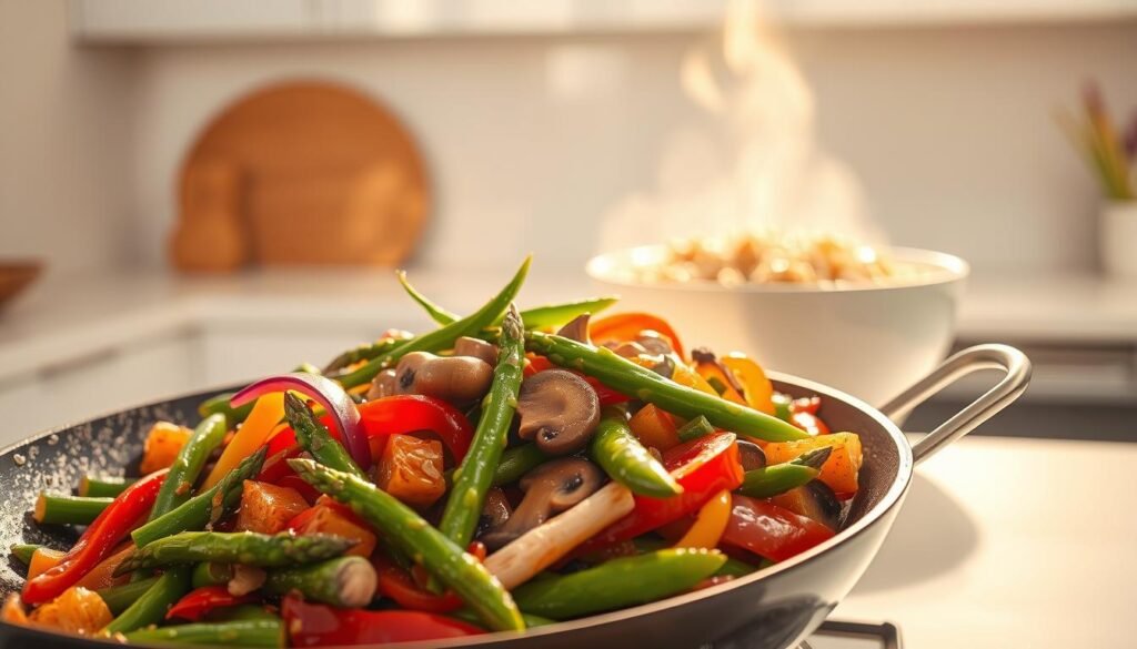 spring vegetable stir-fry
