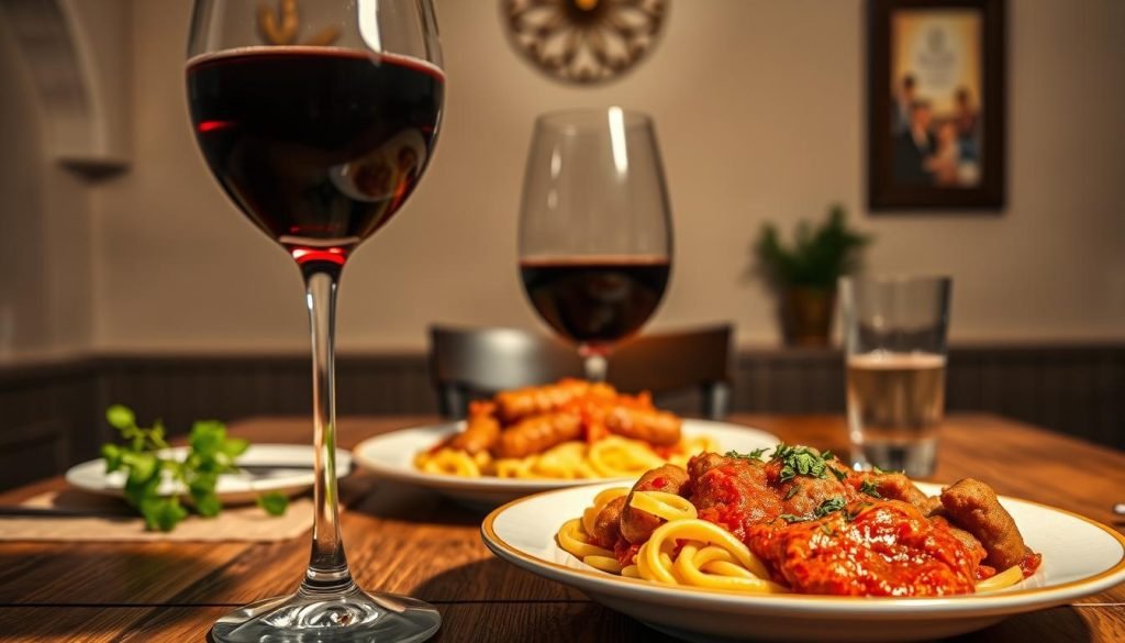 wine pairing Italian Sausage Pasta