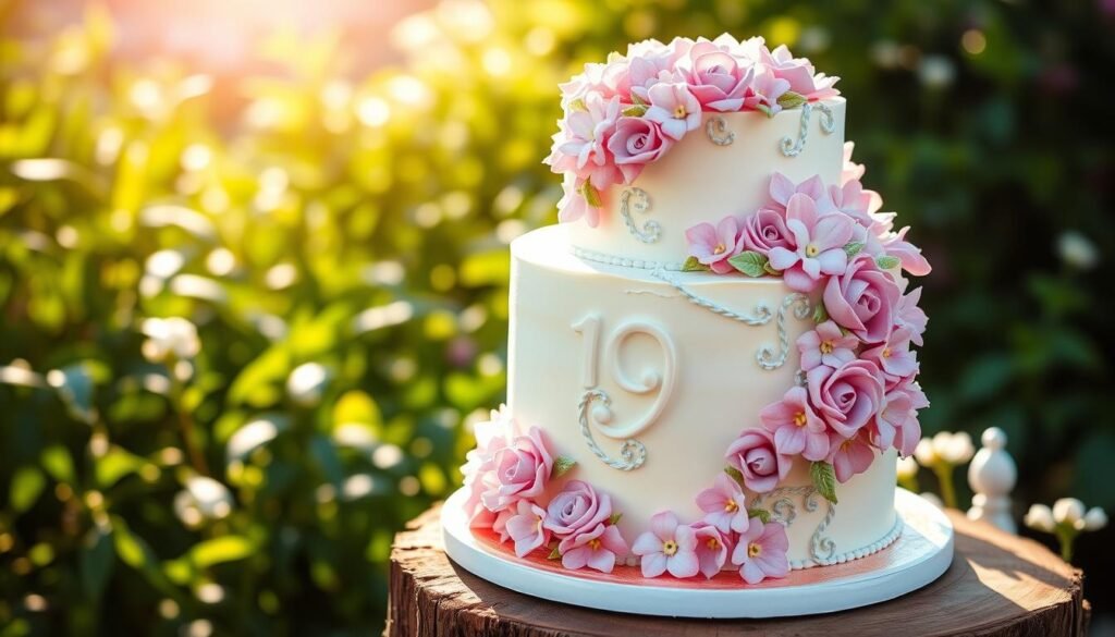 19th birthday cake