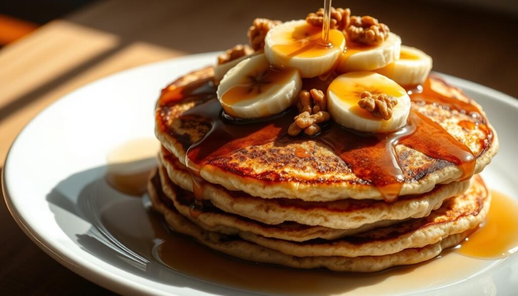 Banana Oatmeal Pancakes