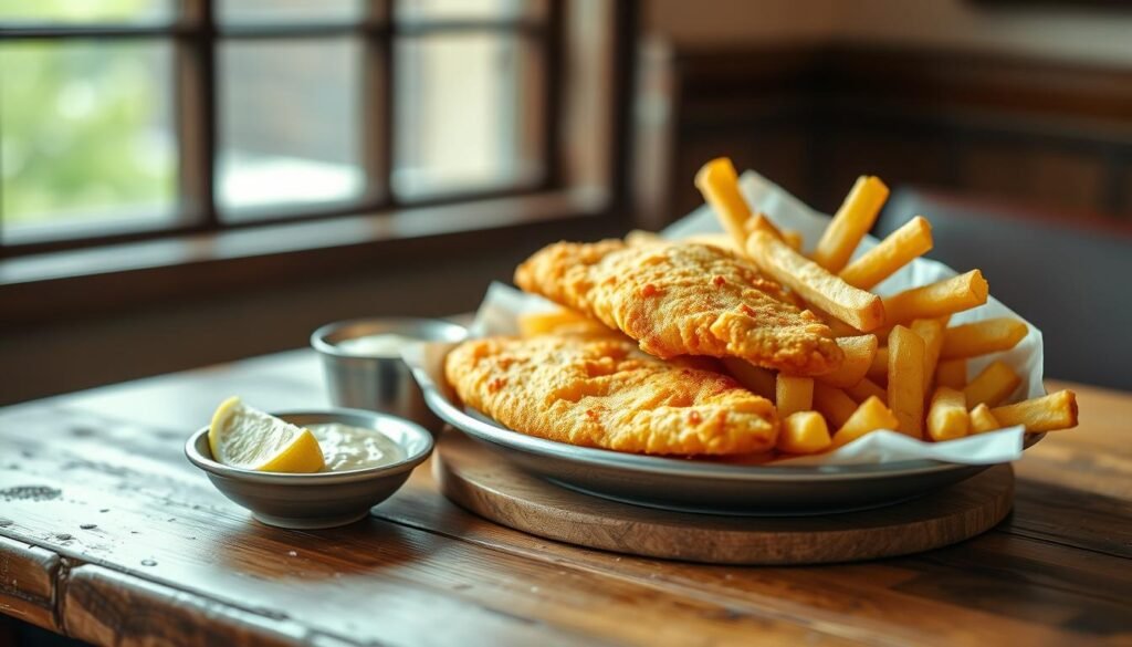 British-style fish and chips
