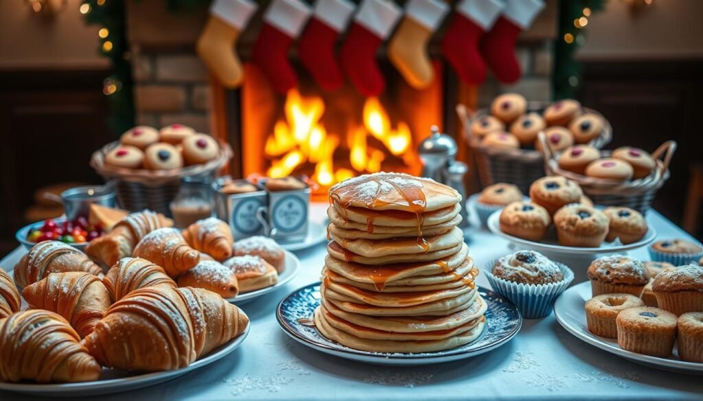 Christmas breakfast buffet for children's parties
