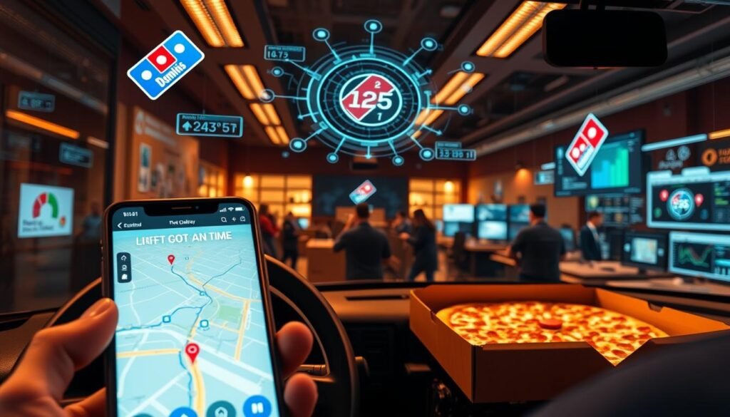 Domino's pizza delivery tracker technology behind