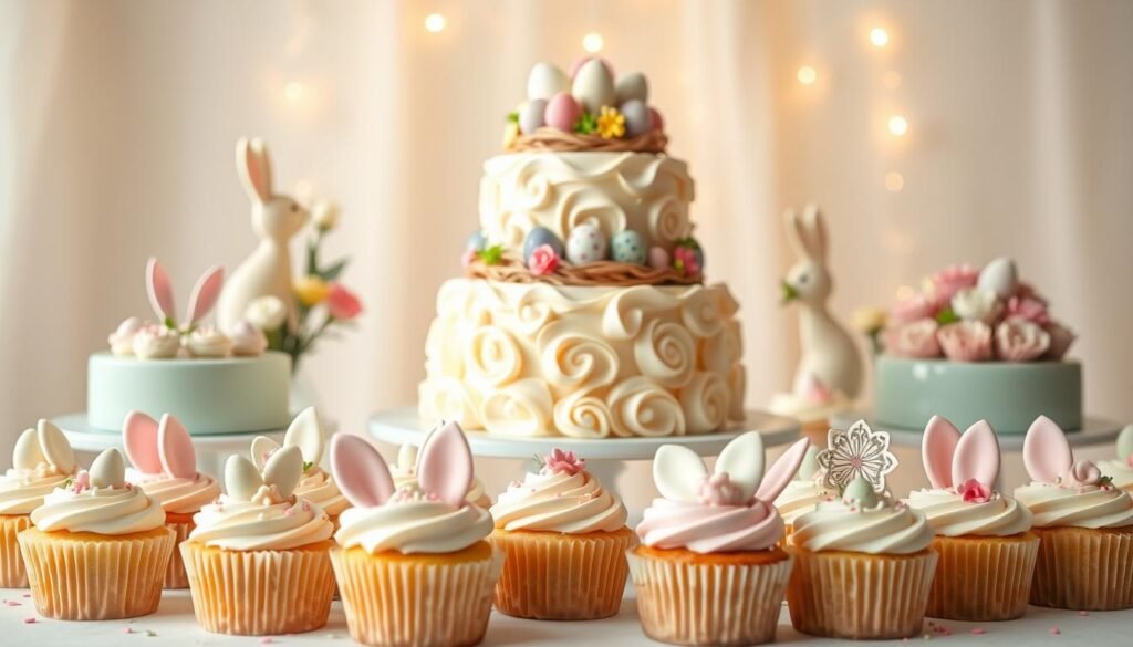 Easter themed cakes and cupcakes