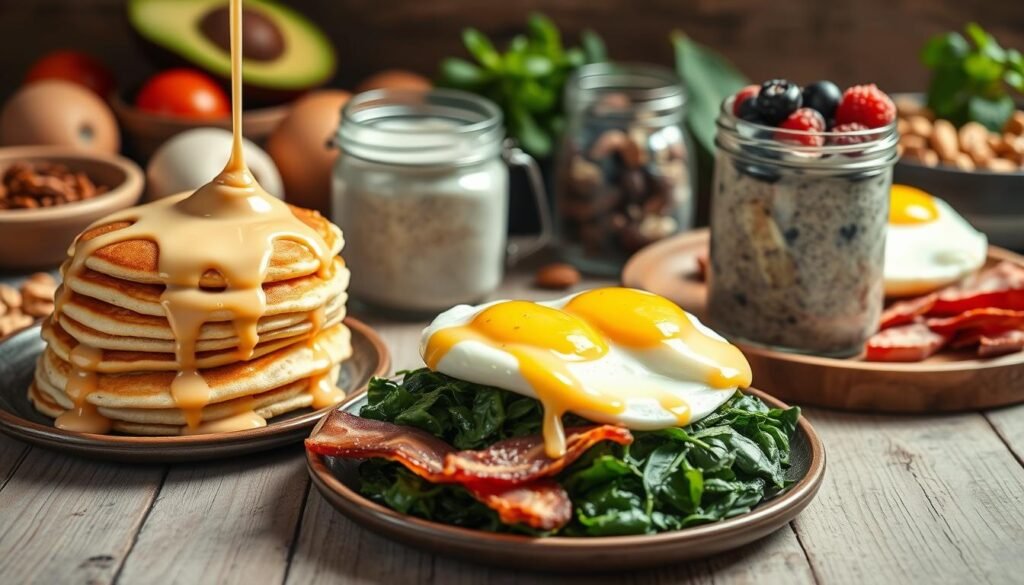 Egg-based sugar-free breakfast recipes