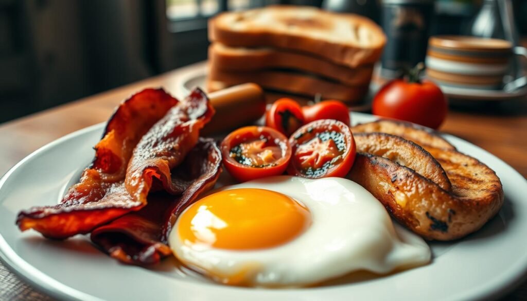 English breakfast portion size considerations