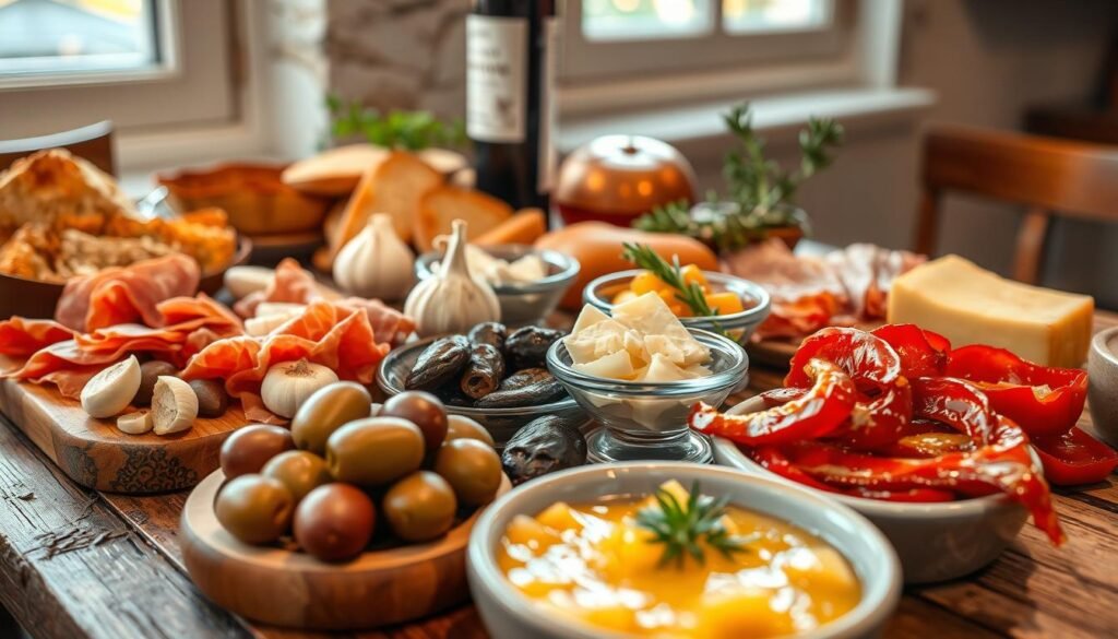 Essential ingredients for tapas