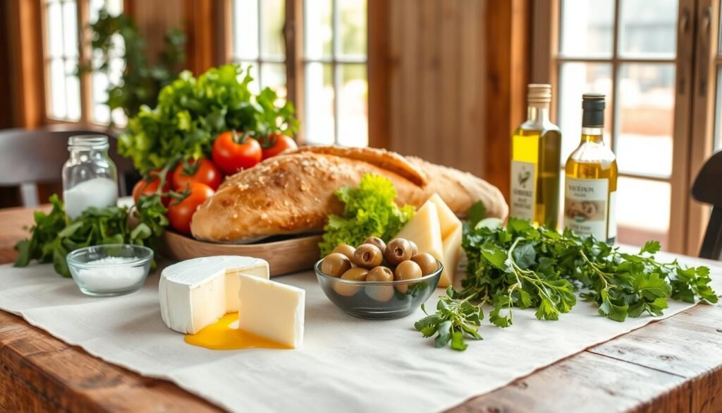 French food with fresh ingredients
