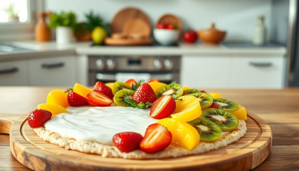 Fruit Pizza with Yogurt Base