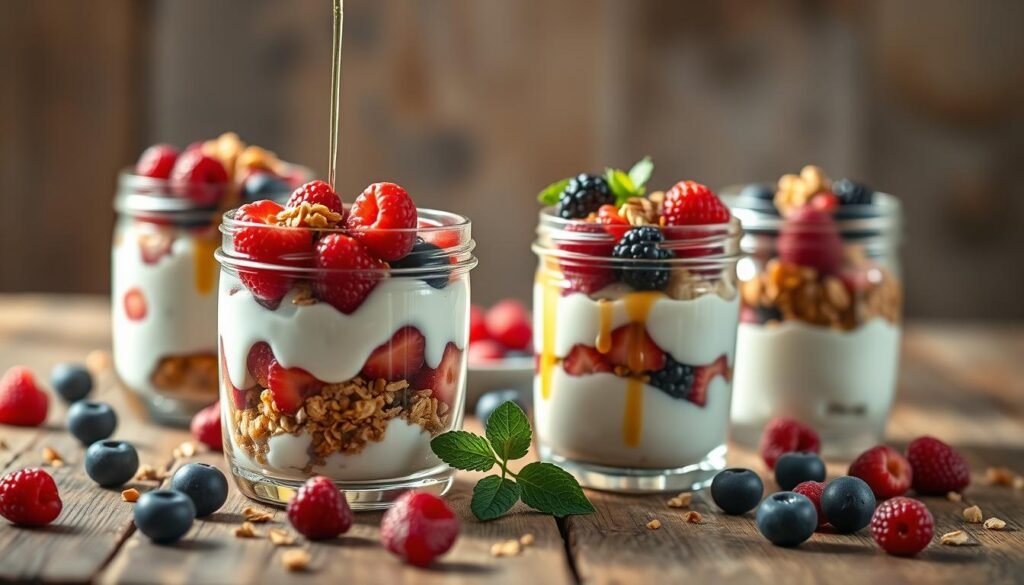 Greek yogurt parfaits: antioxidant-rich breakfast options