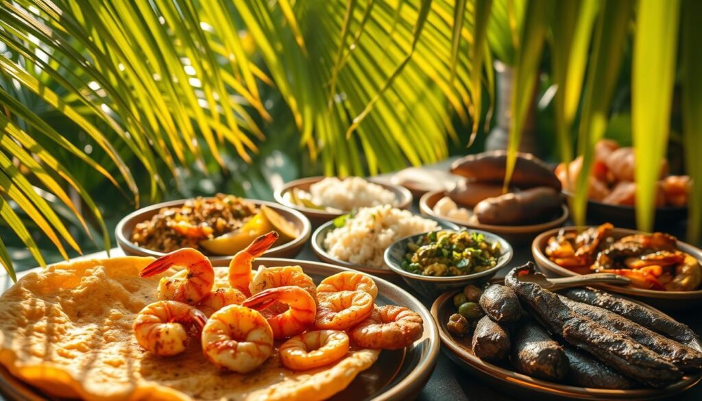 Jamaican side dishes with seafood