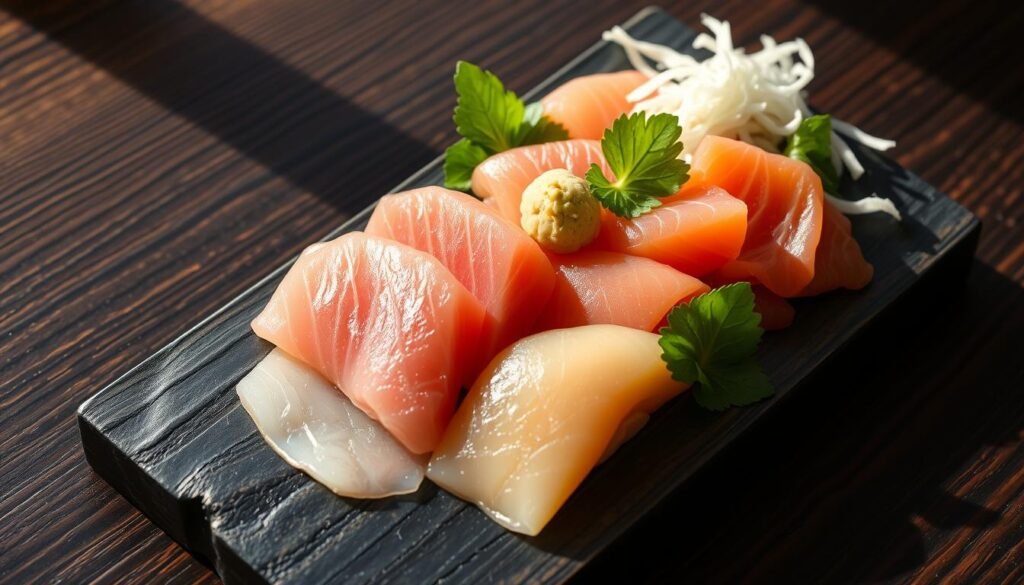 Japanese meals with fish