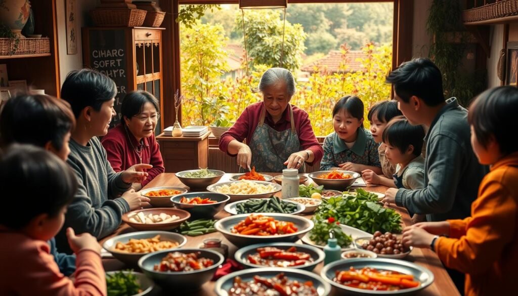 Korean cooking for family meals