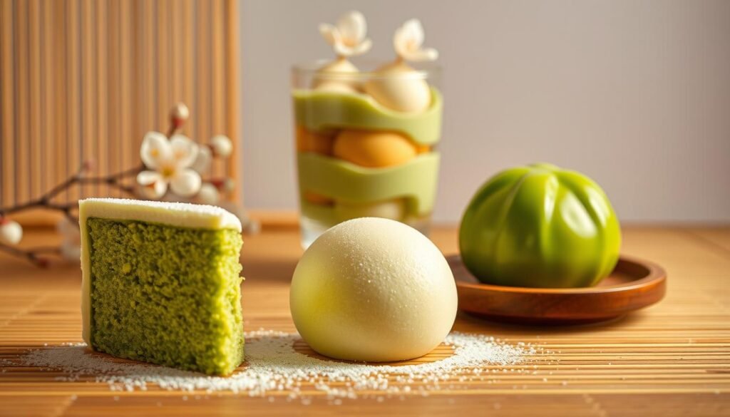 Matcha in Japanese desserts