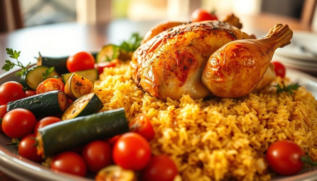 Mediterranean chicken and rice