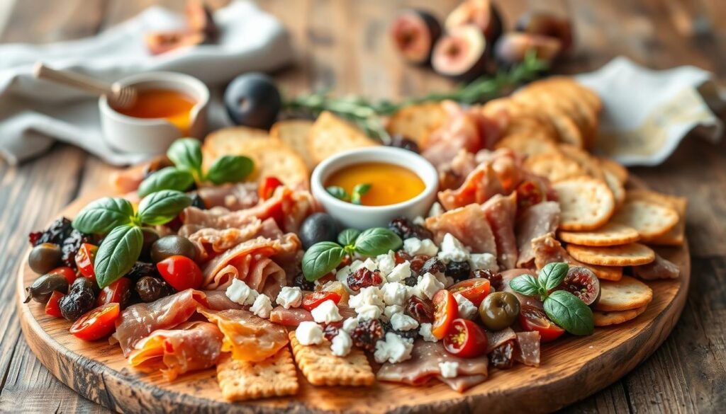 Mediterranean-inspired breakfast charcuterie board