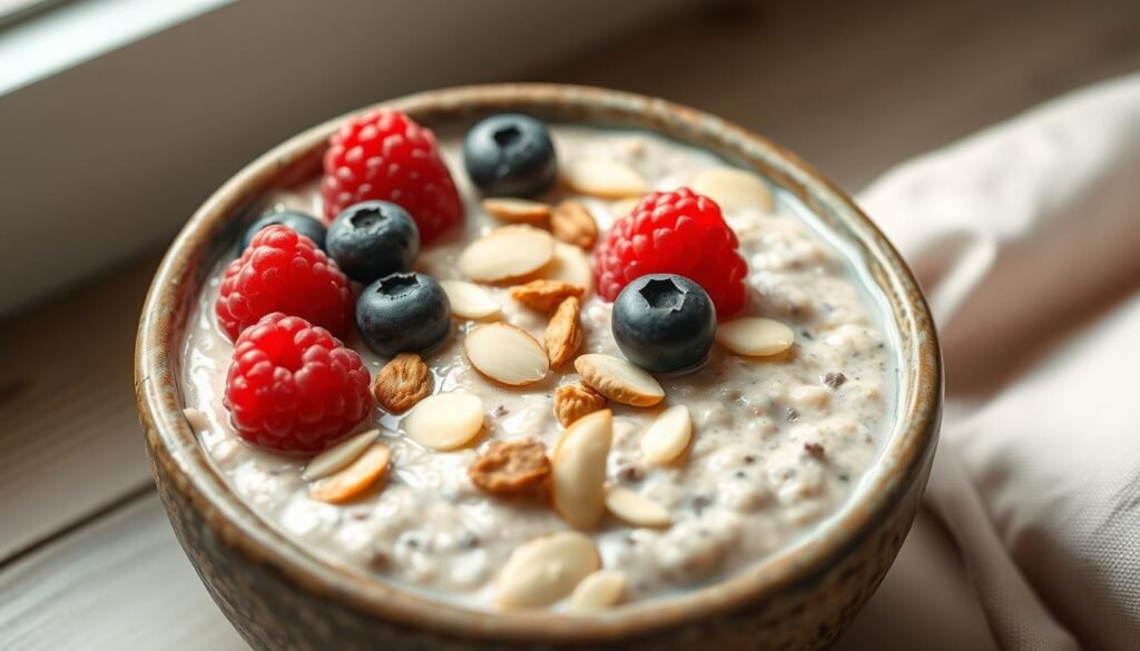 Overnight Oats with Nuts and Berries