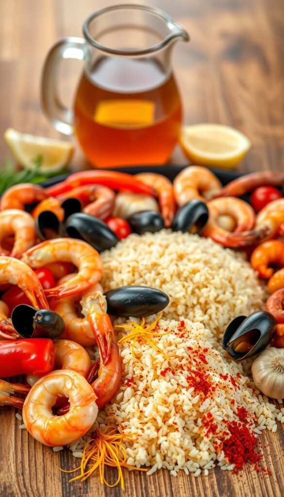 Paella ingredients