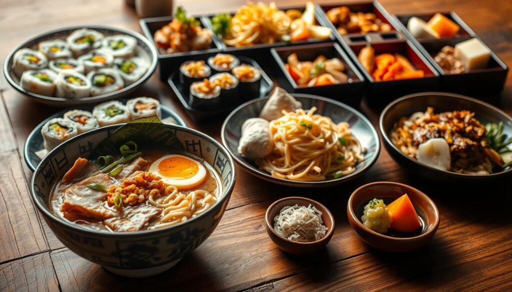 Popular Japanese dishes