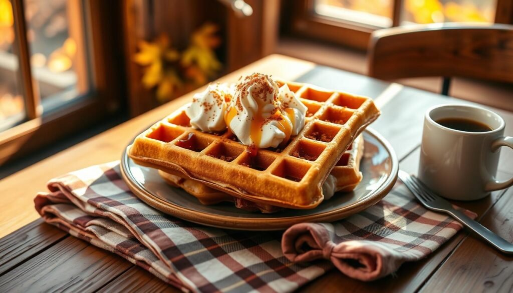 Pumpkin Spice Waffles
