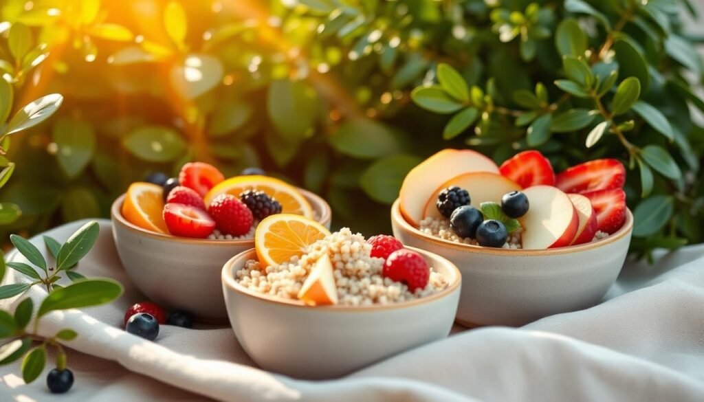Quinoa Breakfast Bowls with Fruits