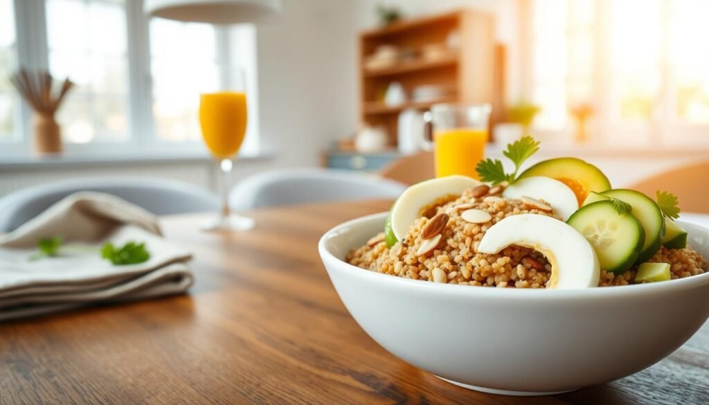 Quinoa breakfast bowl