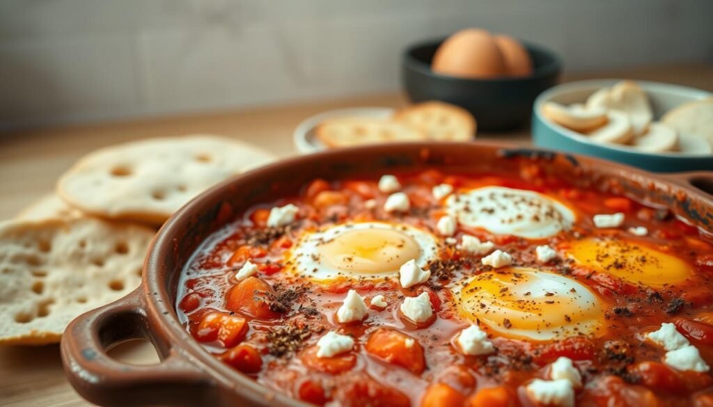 Shakshuka with Feta and Spices