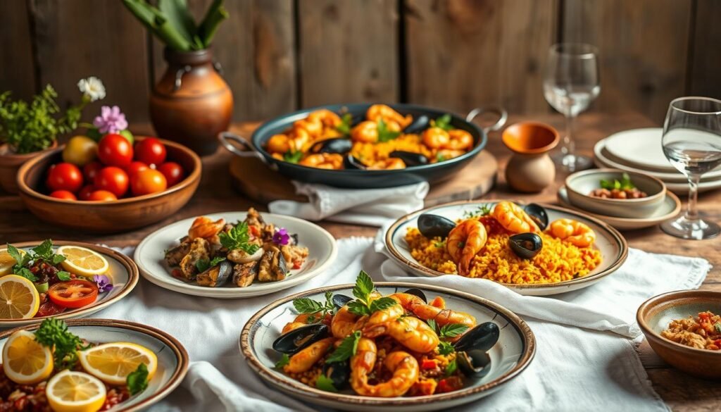 Spanish food presentation