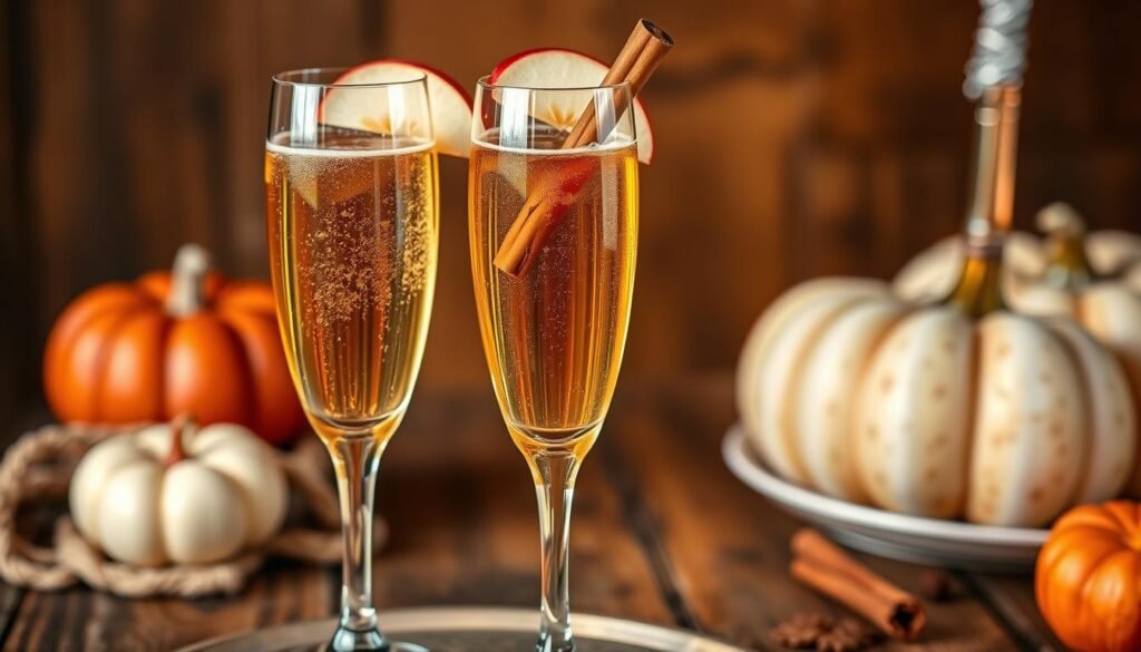 Spiced Apple Cider Mimosas