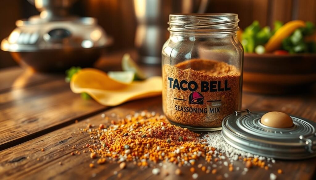 Taco Bell seasoning mix in use