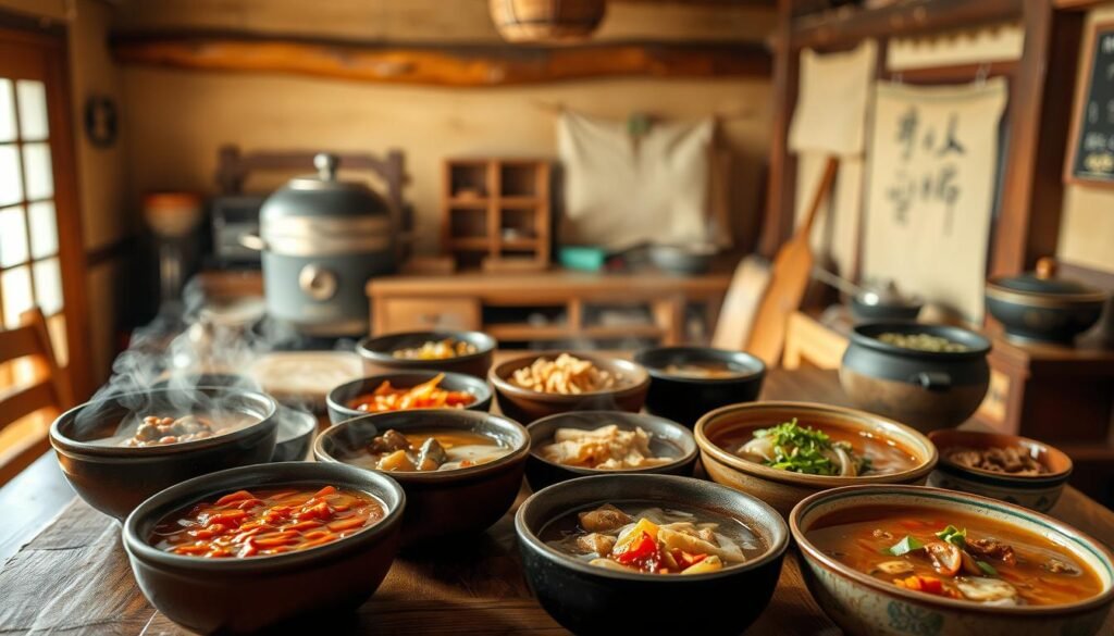 Traditional Korean soups and stews