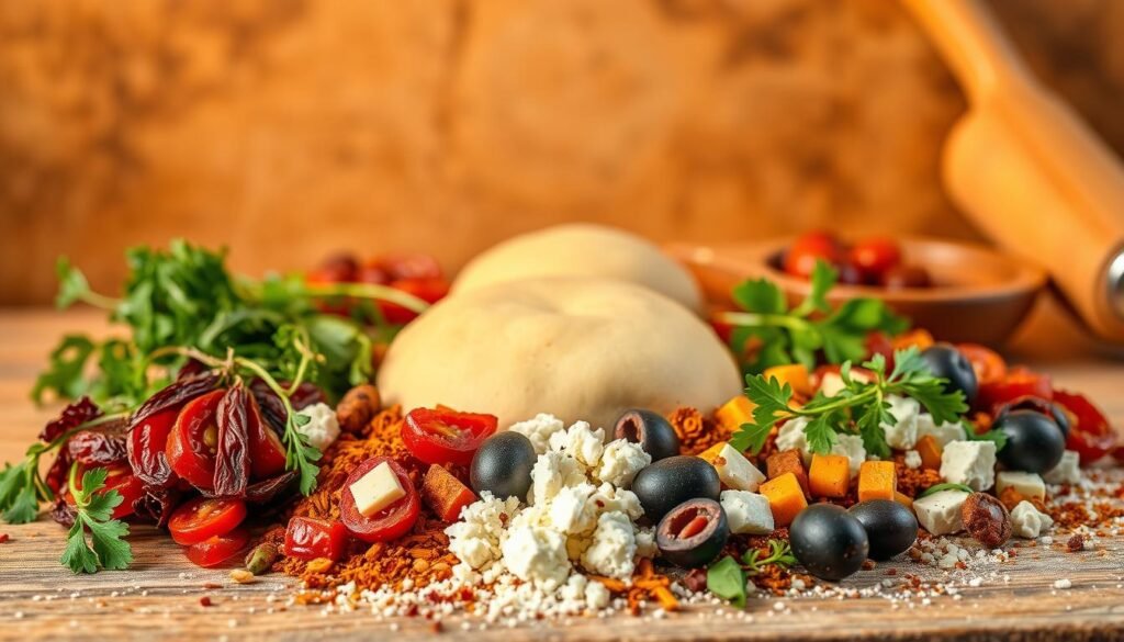 Turkish pizza ingredients