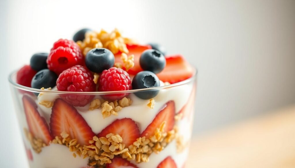 Yogurt Parfait with Granola and Fresh Fruit